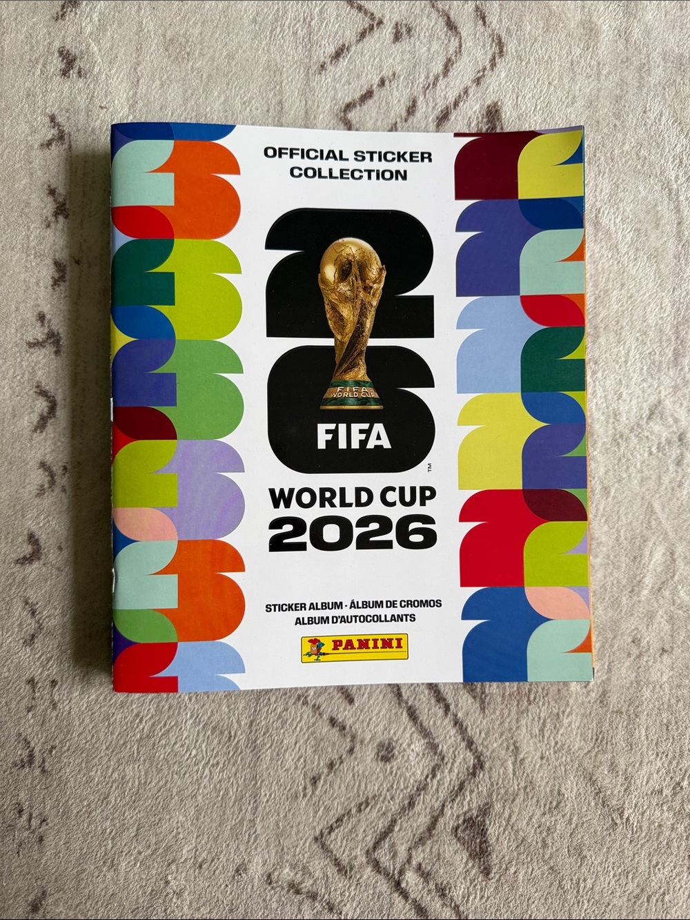 Panini World Cup 2026 Sticker Album – White with Multicolor Accents (Brand New)